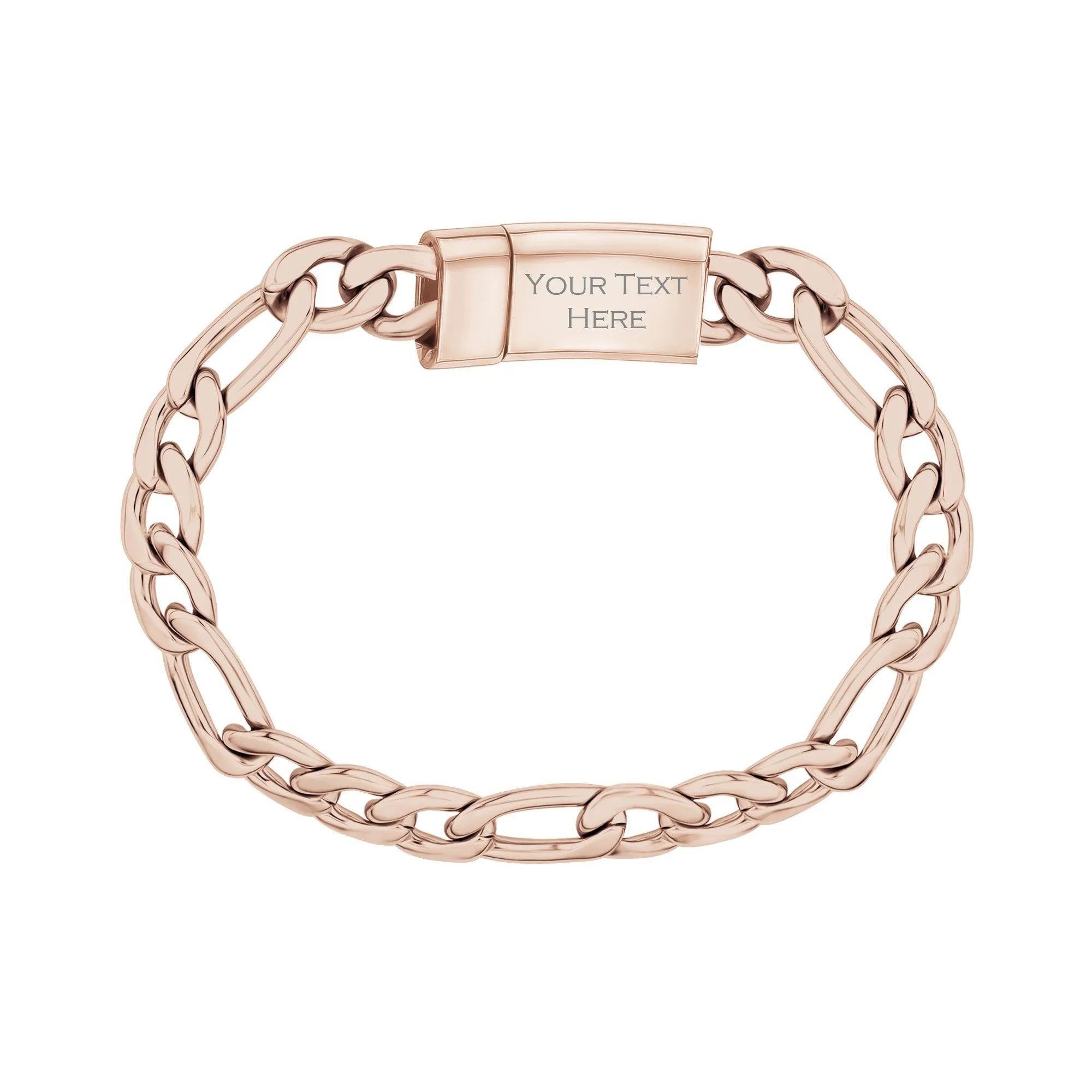 9mm Figaro Link Bracelet