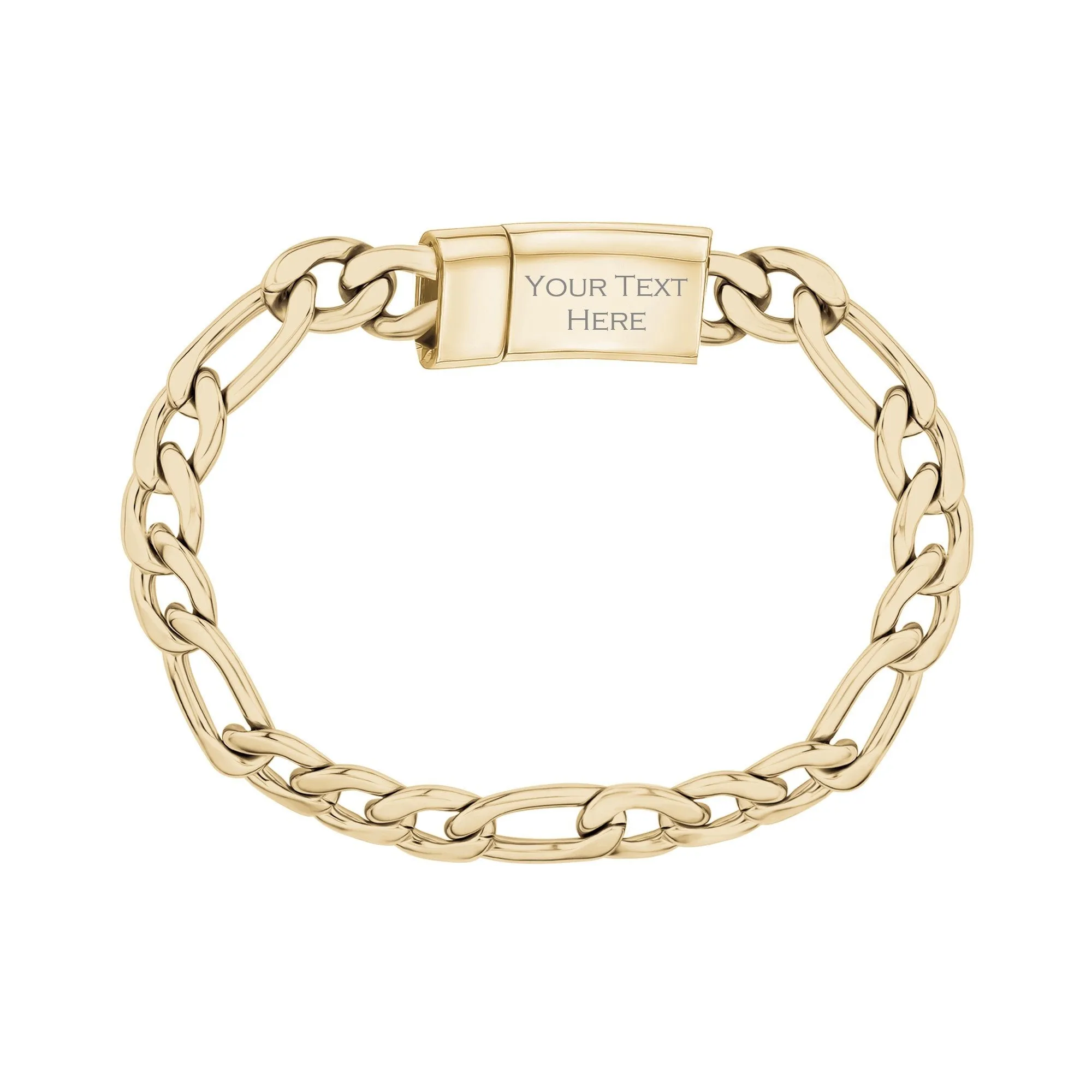 9mm Figaro Link Bracelet