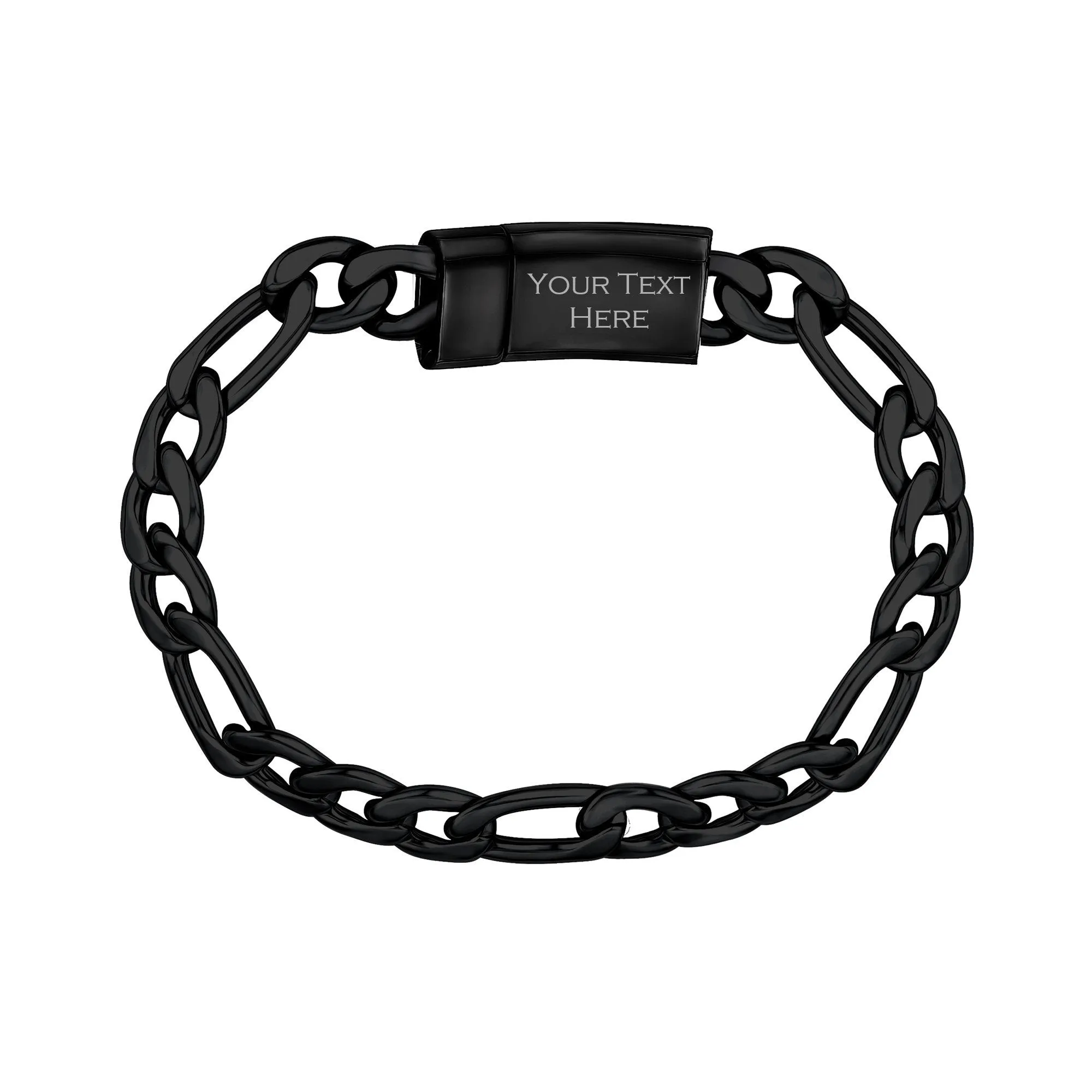 9mm Figaro Link Bracelet