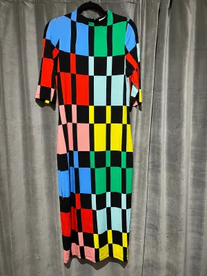 Alice & Olivia Multi Color Maxi Body Con Dress