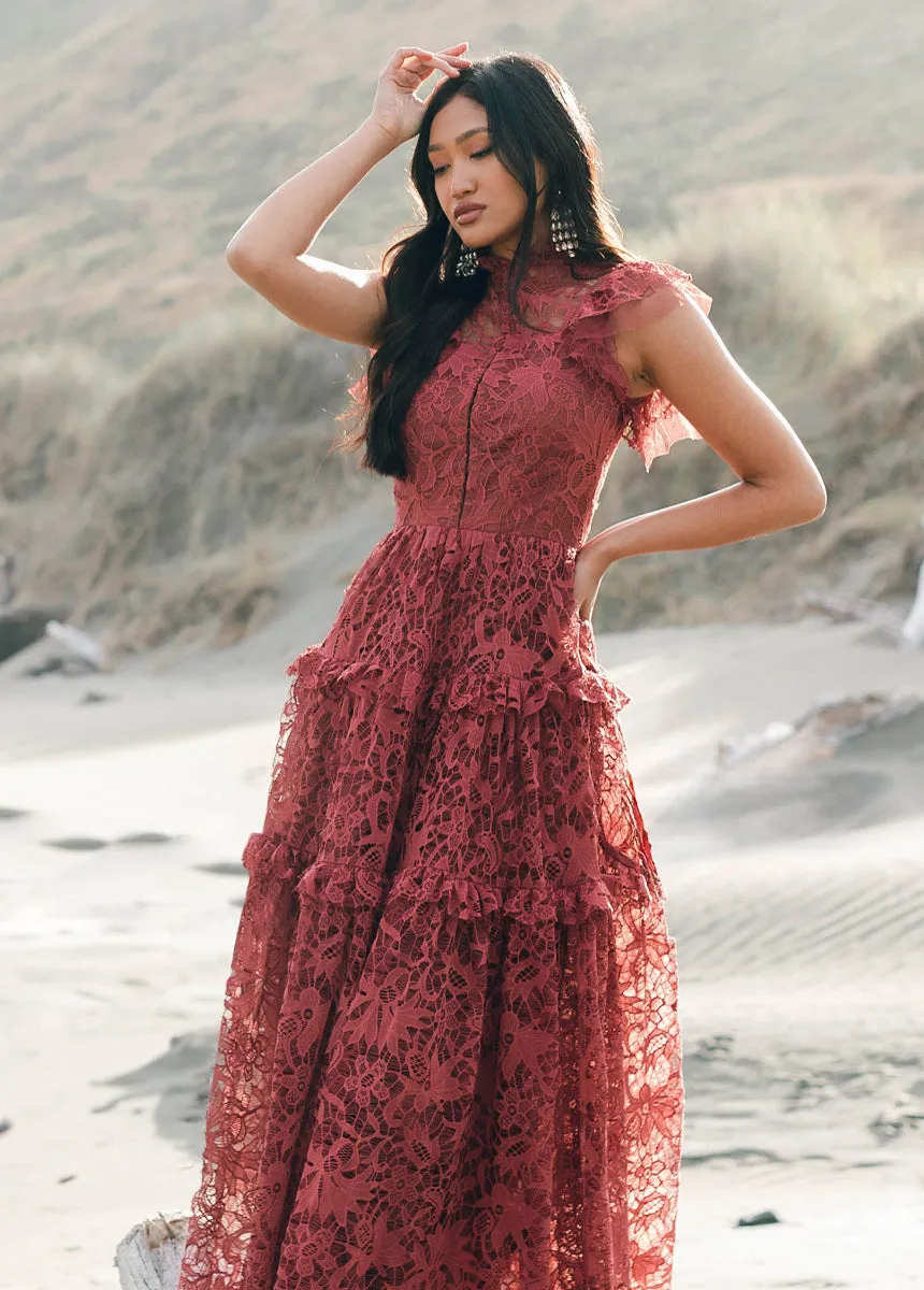 Allegra Impact Dress in Marsala