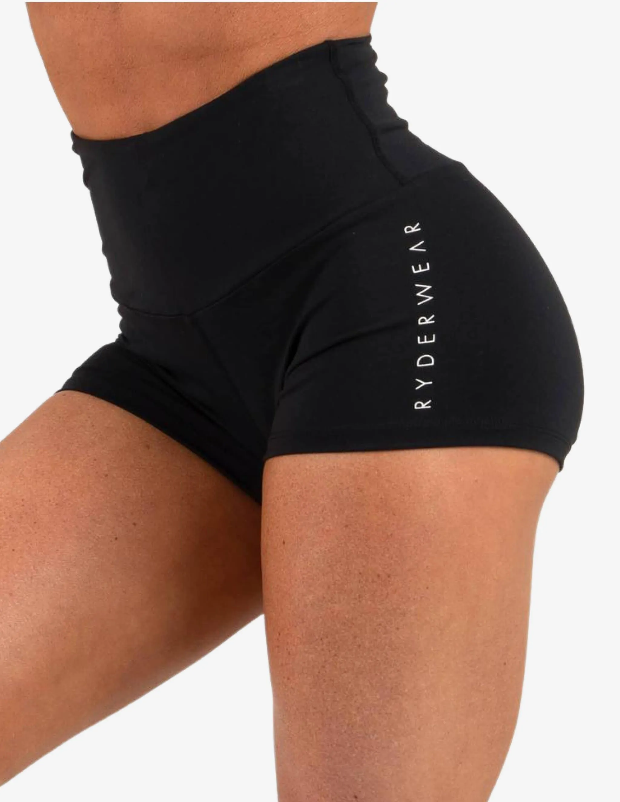 ANIMAL SCRUNCH BUM SHORTS BLACK