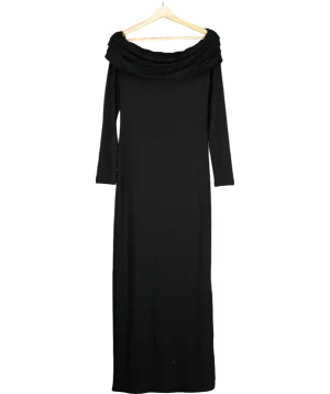 Anthropologie Black Off-the-shoulder Jersey Maxi Dress UK M