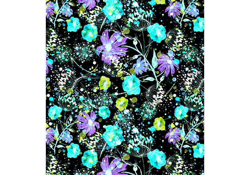 Aqua Flora Long Shorts with pockets