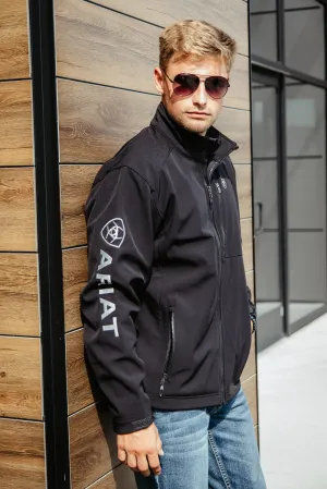 Ariat Logo 2.0 Softshell Jacket for Men in Black | 10023322-BLK
