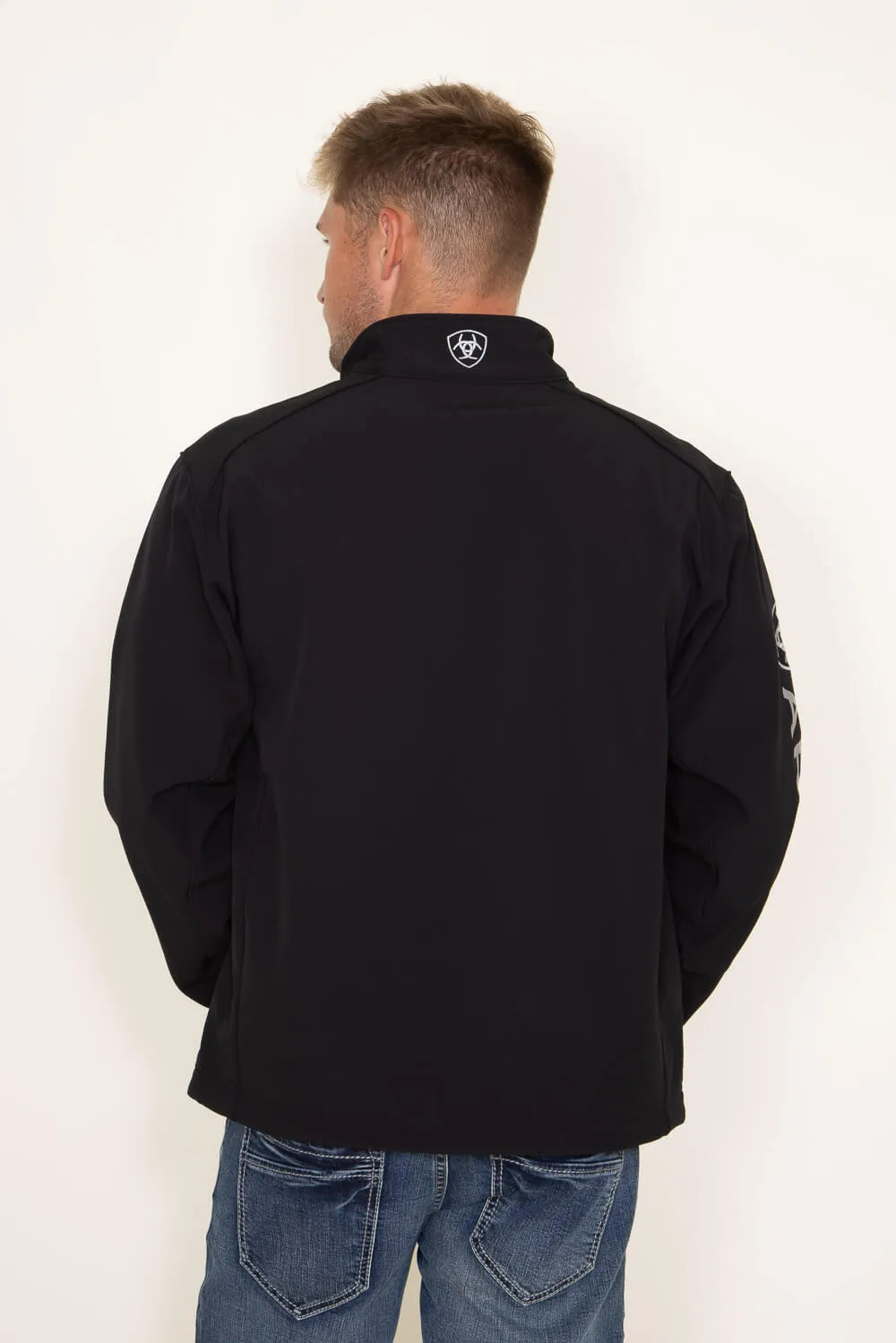 Ariat Logo 2.0 Softshell Jacket for Men in Black | 10023322-BLK