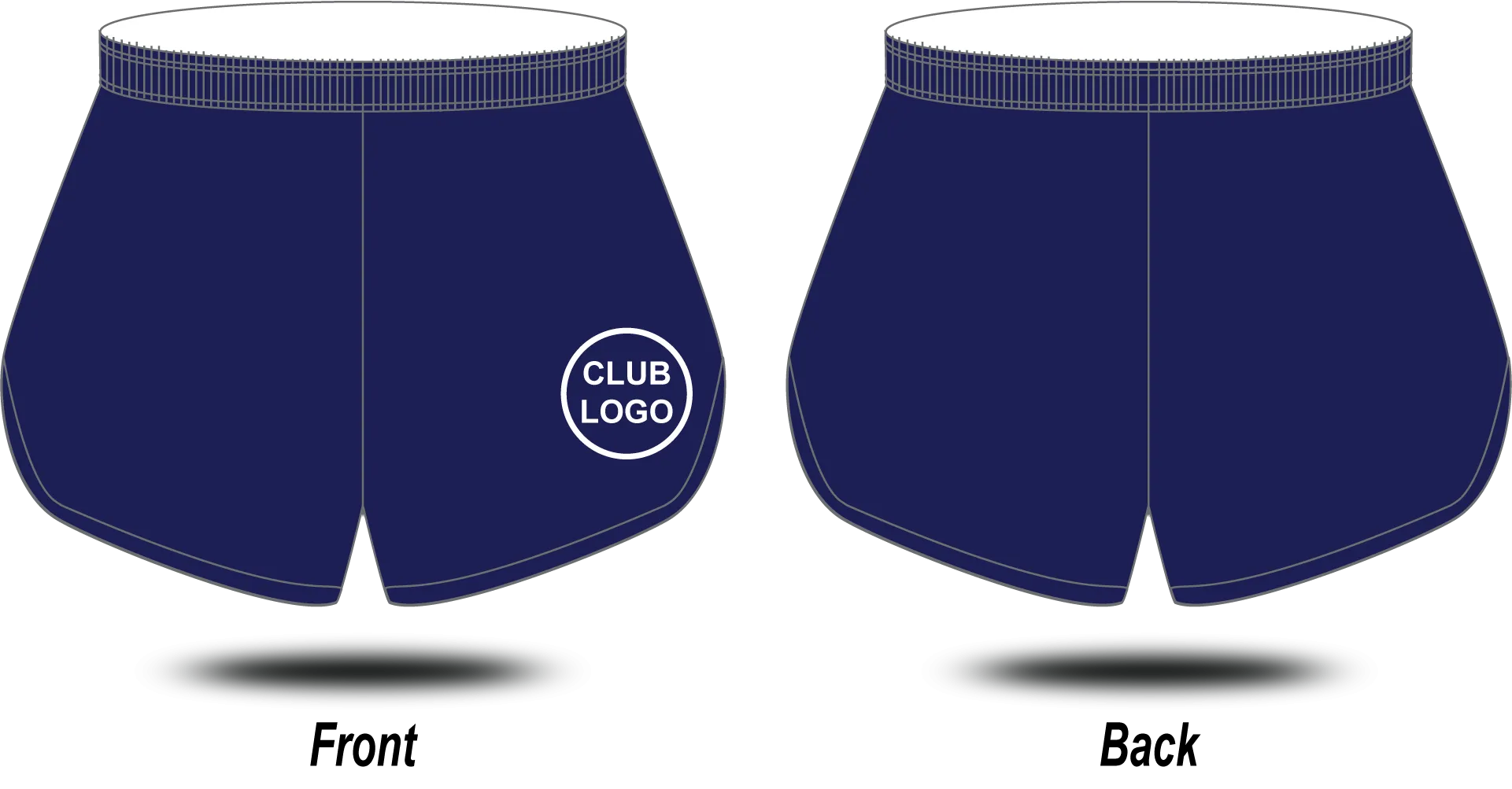 ATHLETICS BASIC NAVY - Running Shorts