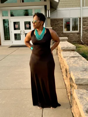 Backless Bandage Maxi Dress