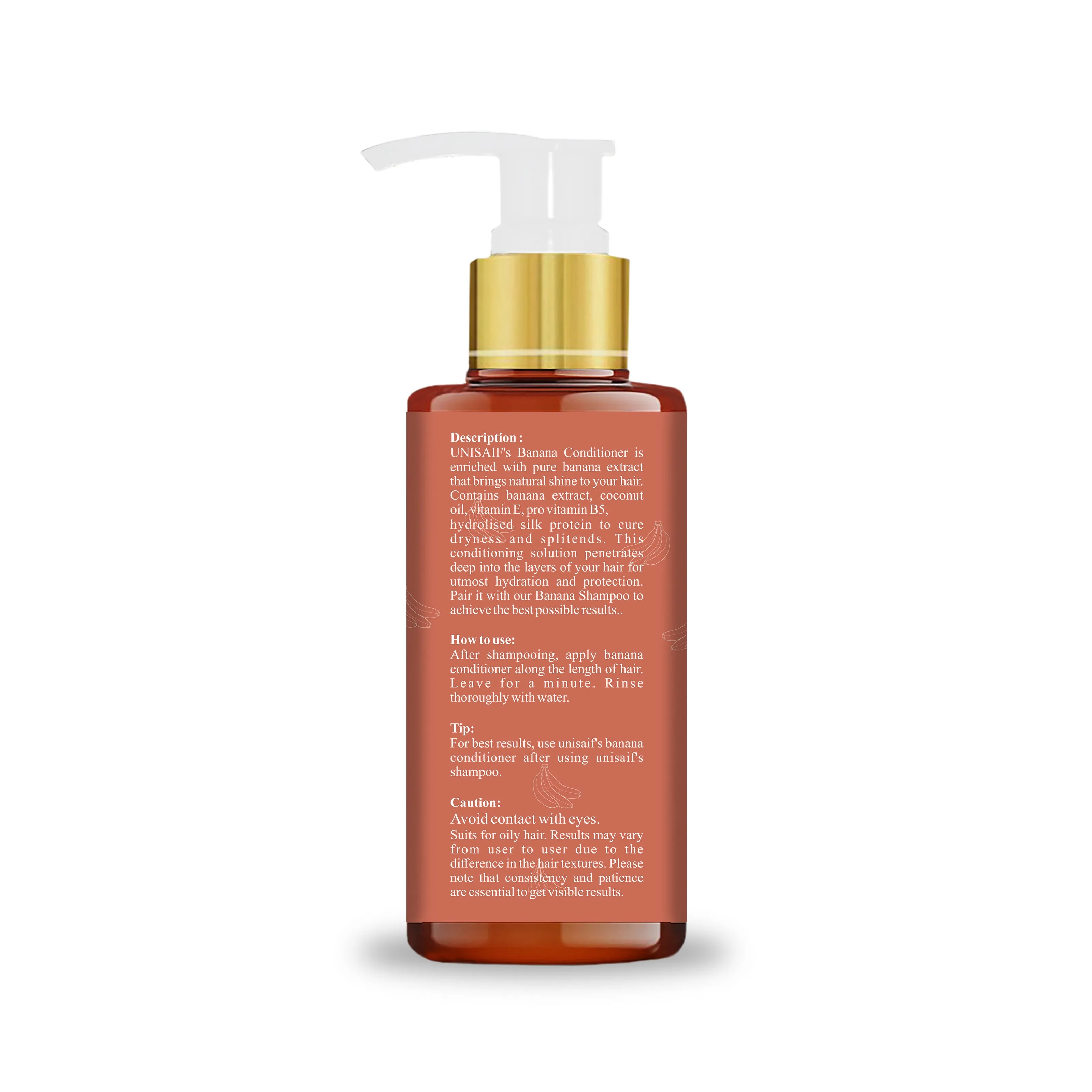 Banana Conditioner (100ml) Improves Shine & Texture | NO SULPHATE| NO PARABEN| NO SILICON