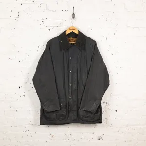 Barbour Beaufort Wax Jacket with Lining - Blue - L