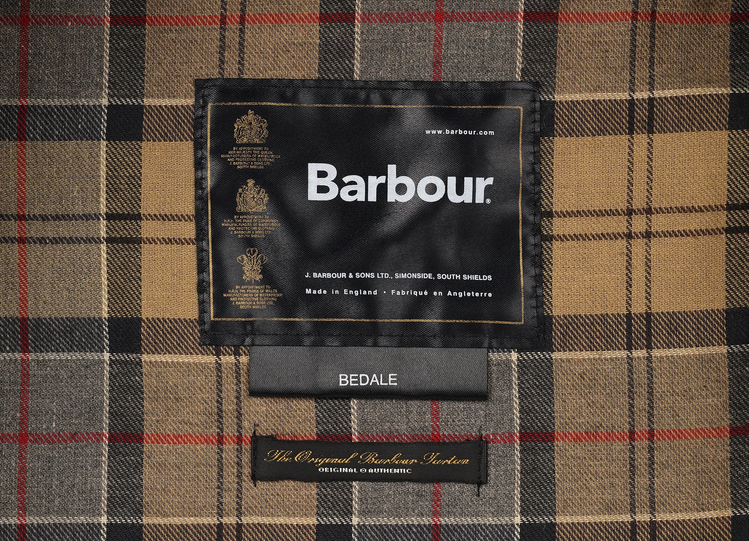 Barbour Bedale Wax Jacket Coat - Blue - S