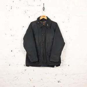 Barbour Bedale Wax Jacket Coat - Blue - S