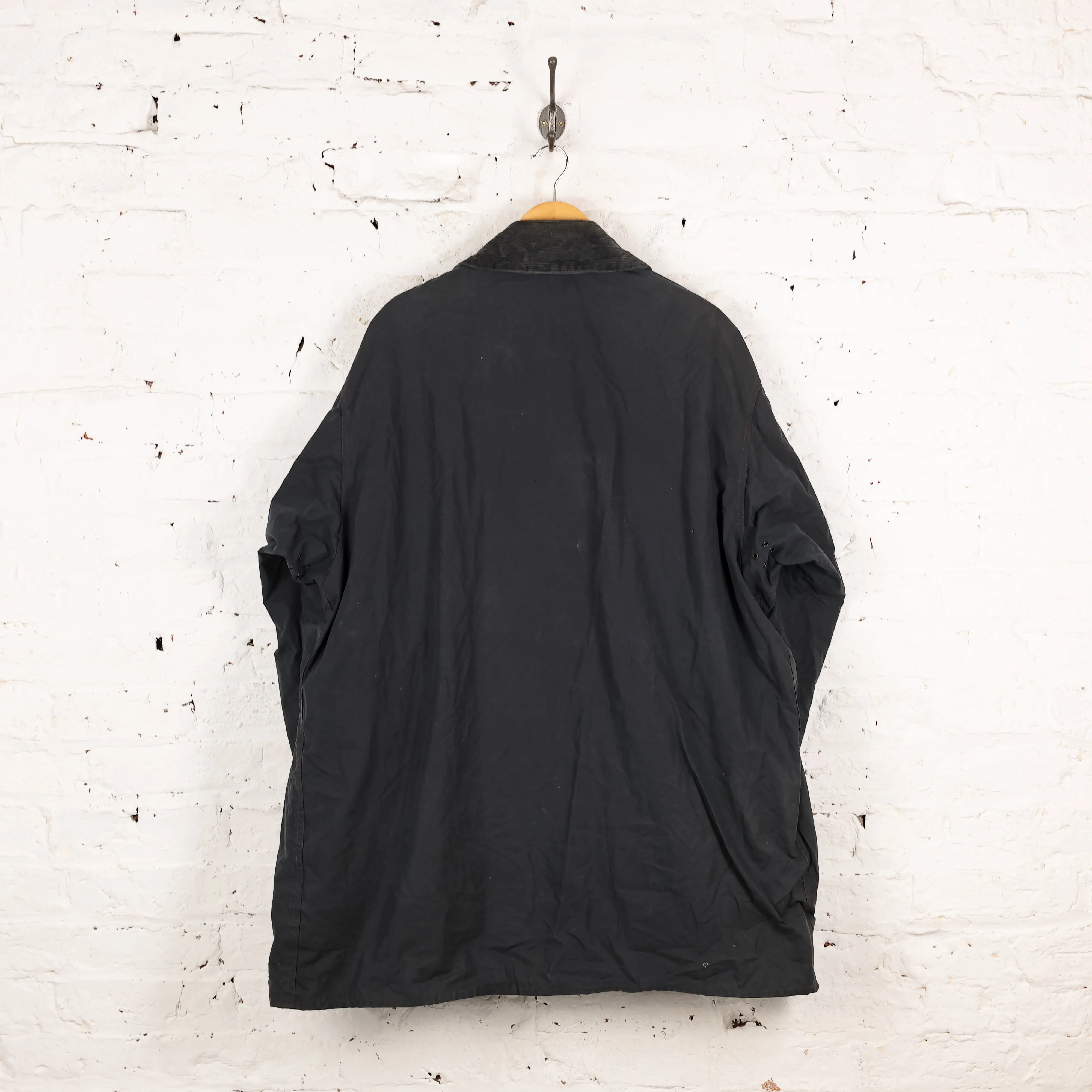 Barbour Border Wax Jacket Coat - Blue - XXXL