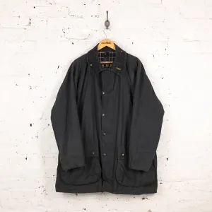 Barbour Border Wax Jacket Coat - Blue - XXXL