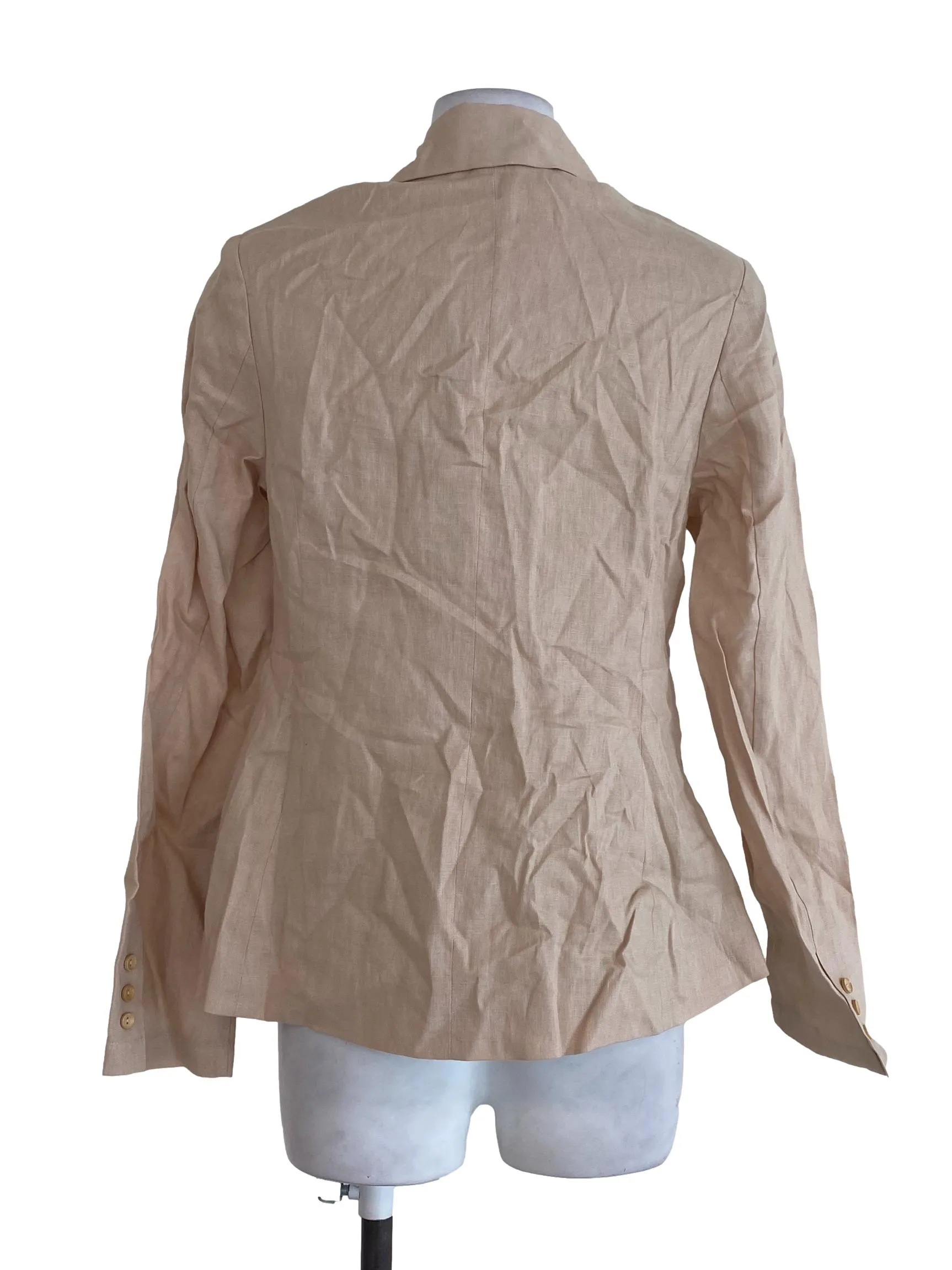 Beige Textured Blazer