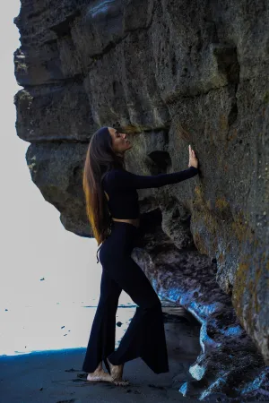 BLACK BELL PANTS