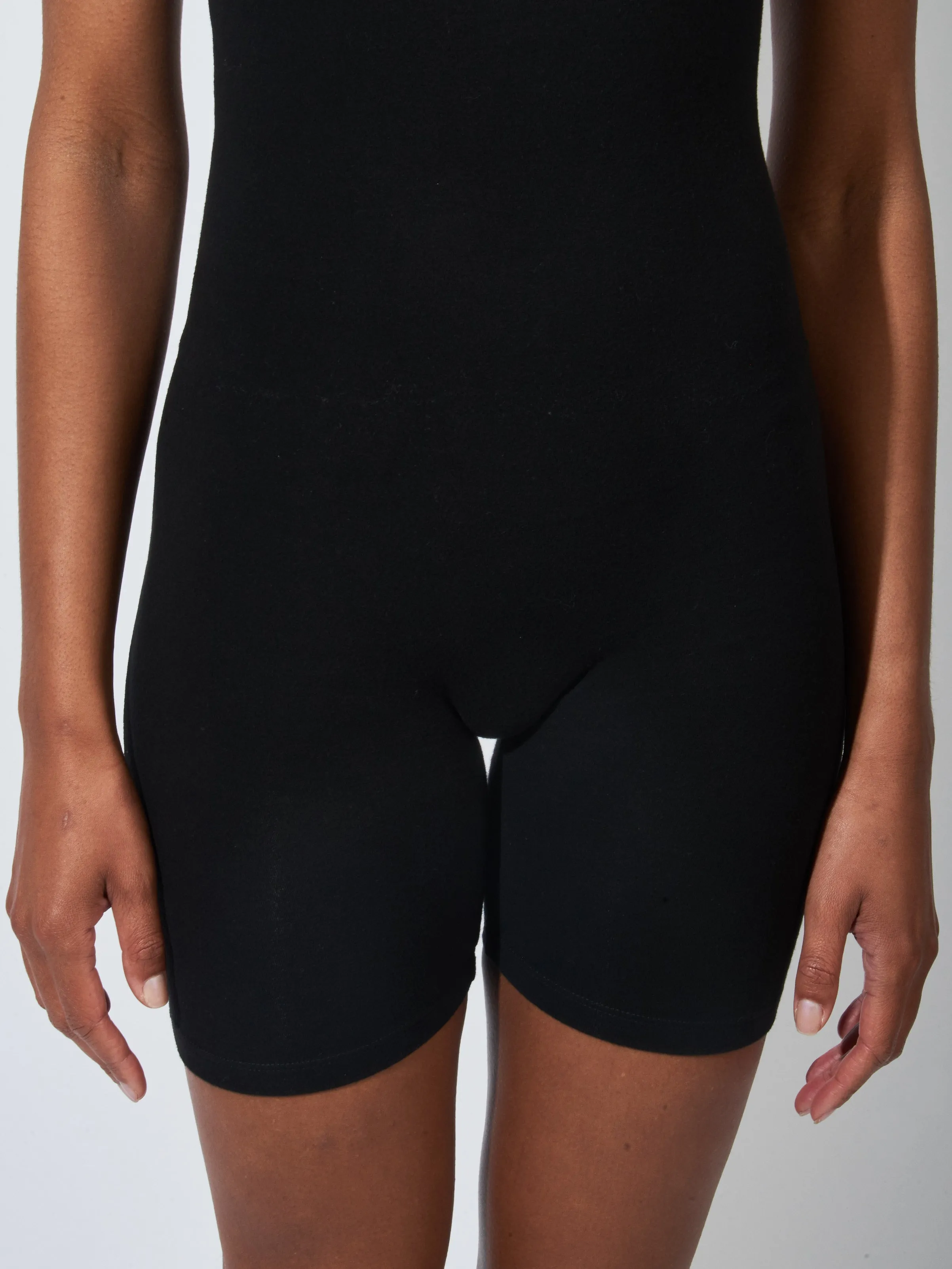 Black Via Olympia Short Unitard