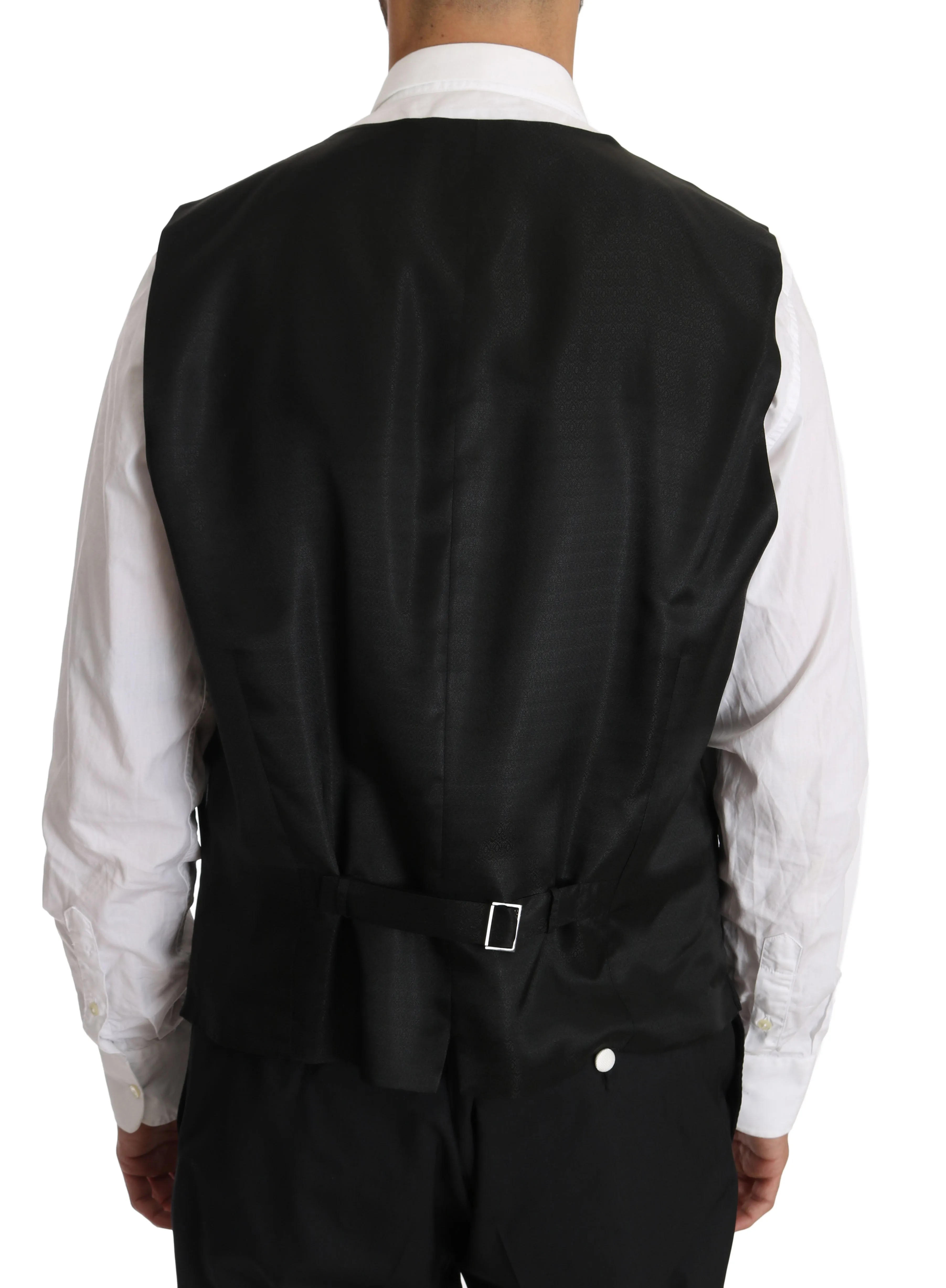 Black Wool MARTINI 3 Piece Slim Suit
