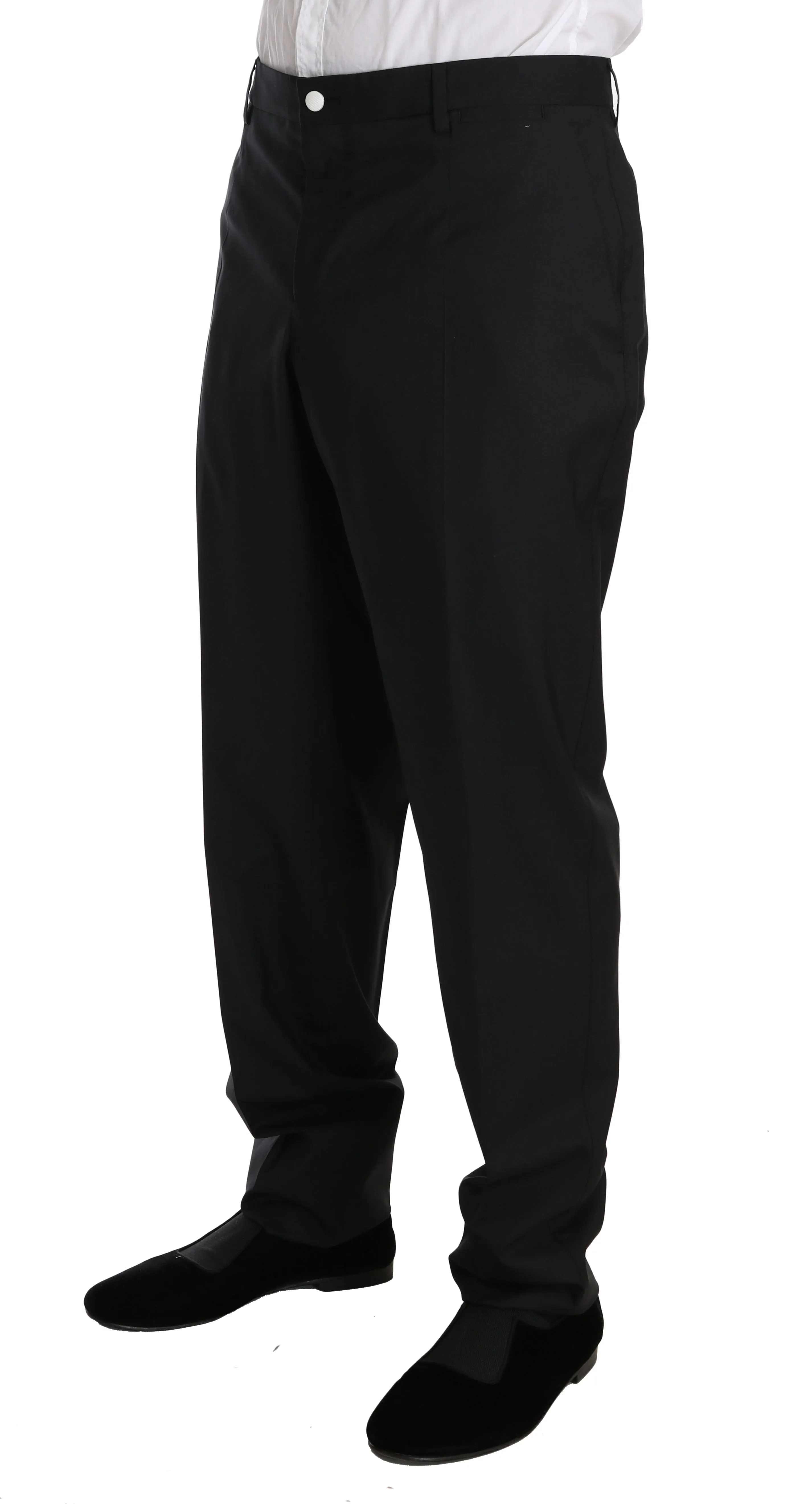 Black Wool MARTINI 3 Piece Slim Suit