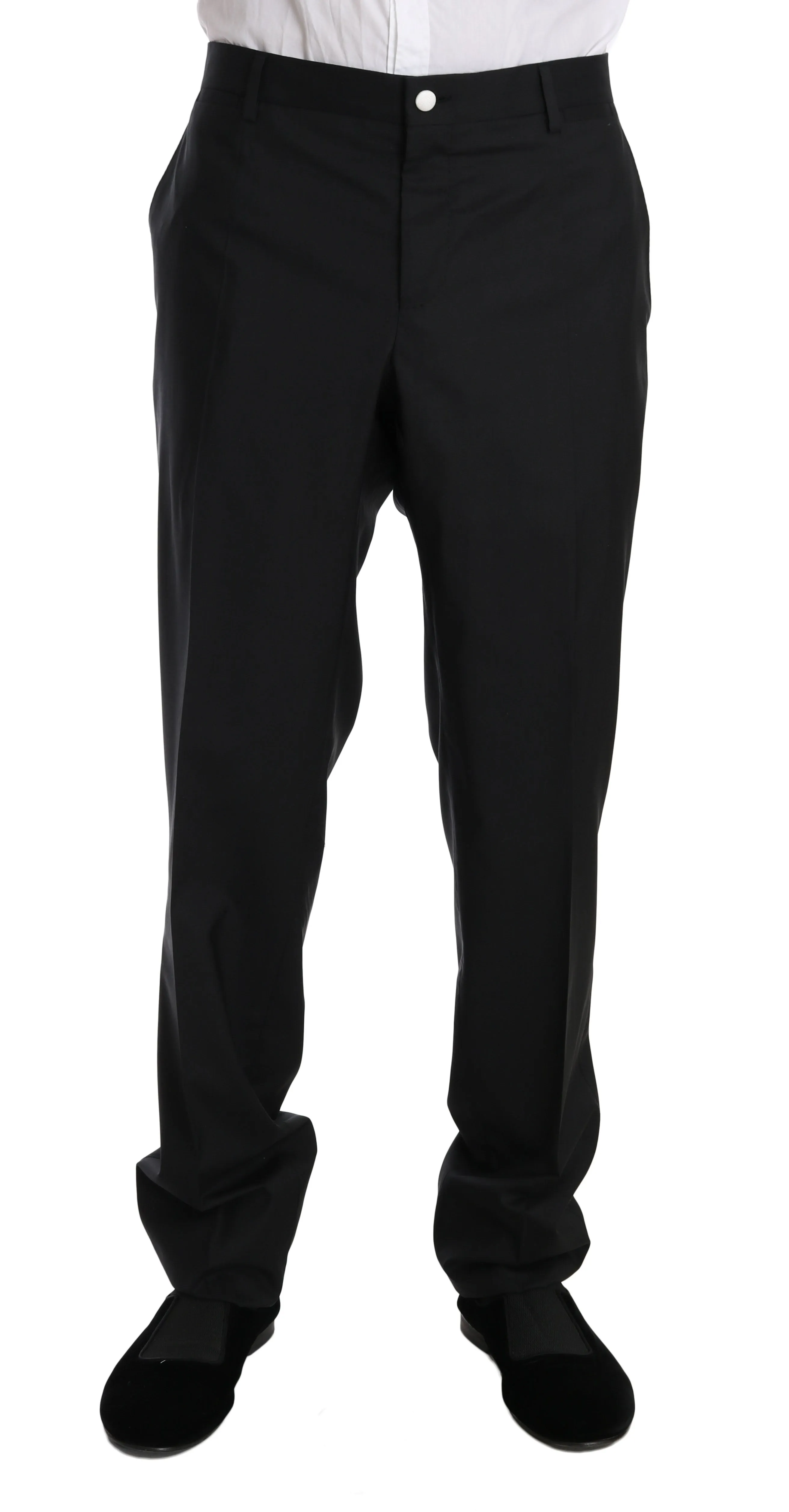 Black Wool MARTINI 3 Piece Slim Suit