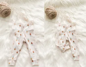 Boho Vintage Ice Cream Yoga Pants