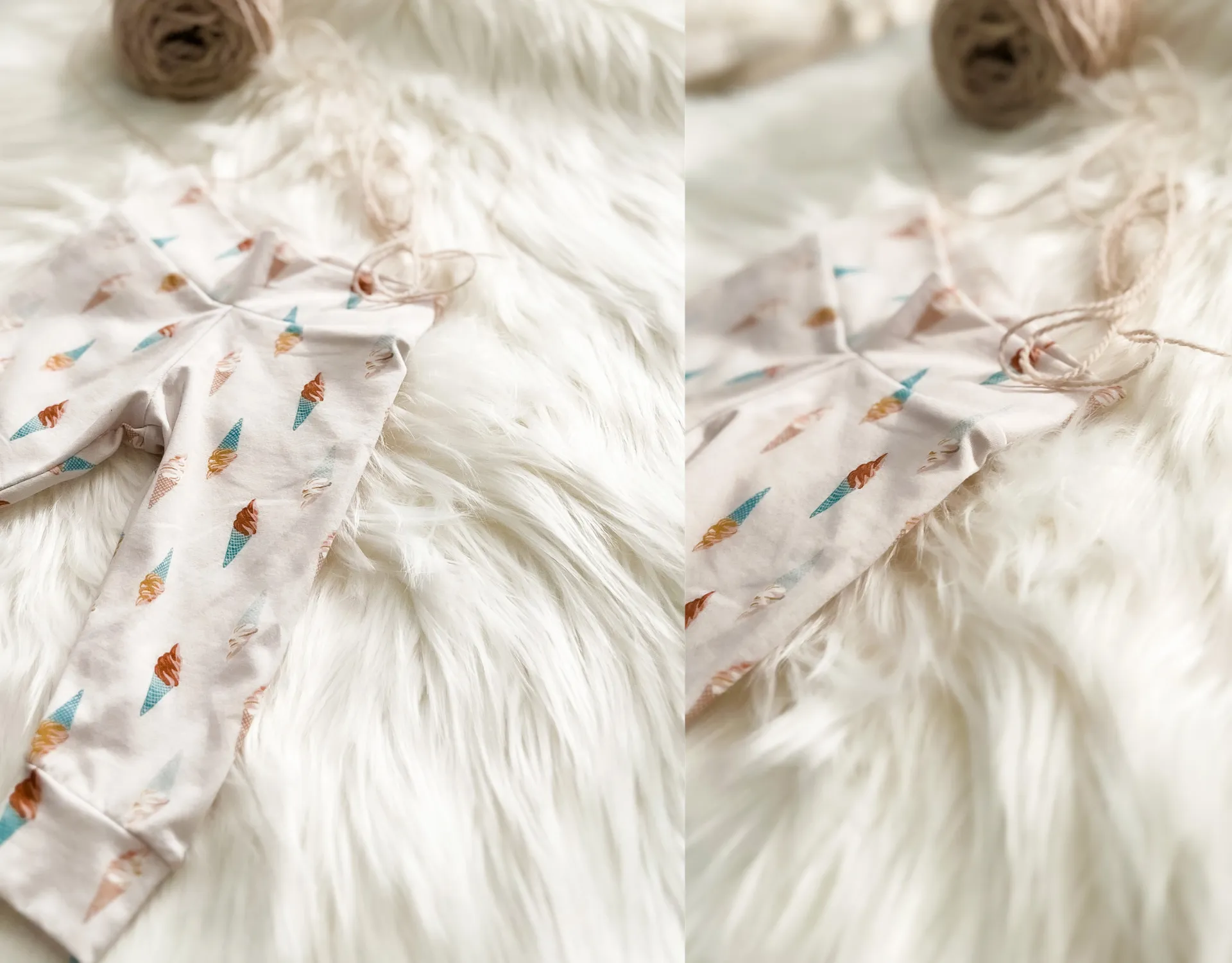 Boho Vintage Ice Cream Yoga Pants