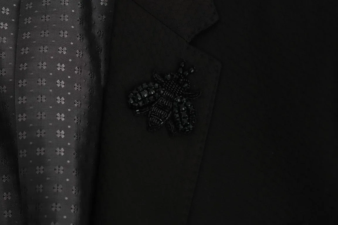 Brown Wool Crystal Bee Slim Fit MARTINI