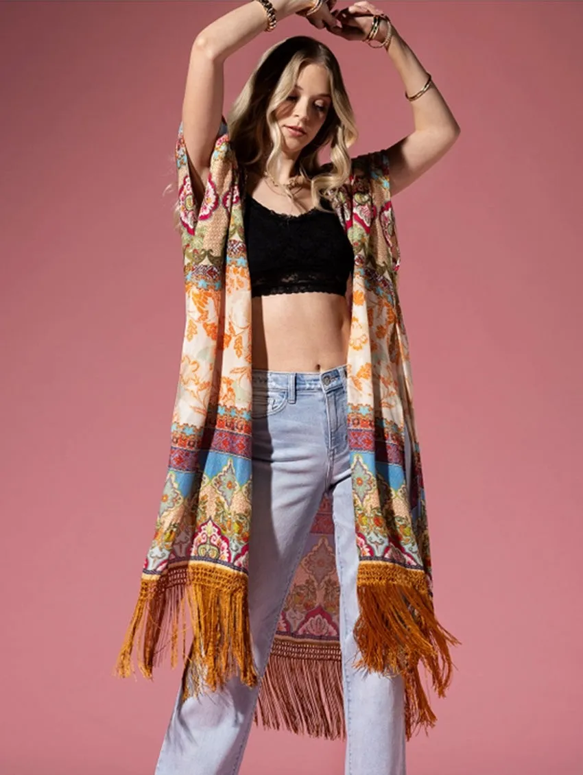 Cairo Fringe Open Cover Up