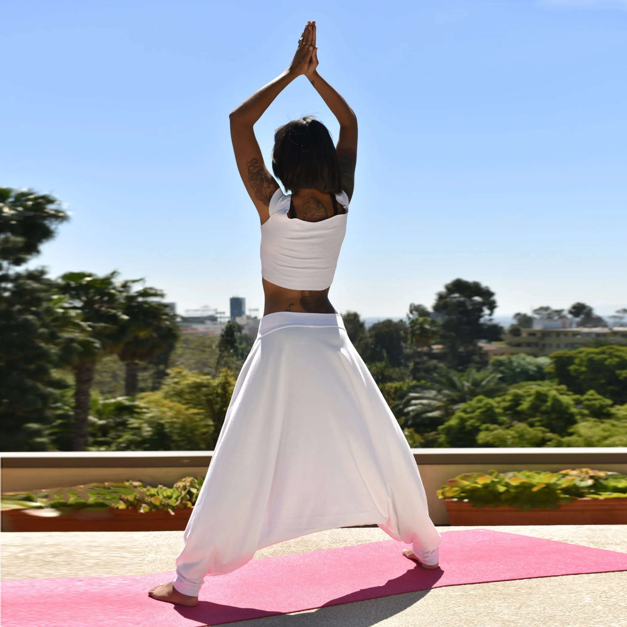 Ceremonial Ivory White | Drop Pants | Her