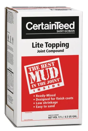 CertainTeed Topping Ready Mix Drywall Compound (Red)