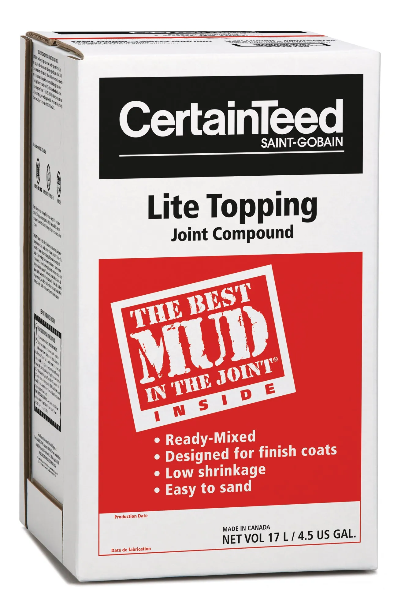 CertainTeed Topping Ready Mix Drywall Compound (Red)
