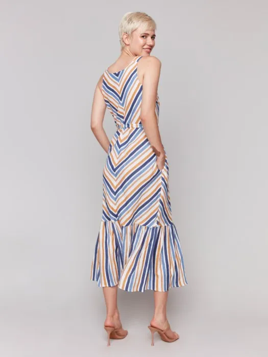 Charlie B Striped Maxi Dress
