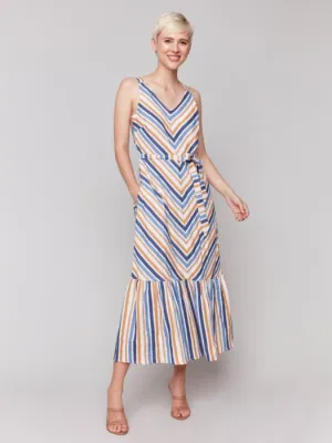 Charlie B Striped Maxi Dress
