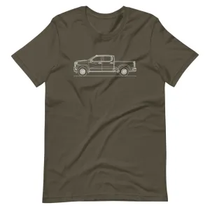 Chevrolet Silverado LT 5th Gen outline T-shirt