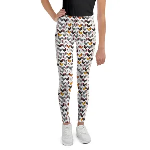 Chicken Print Youth Leggings