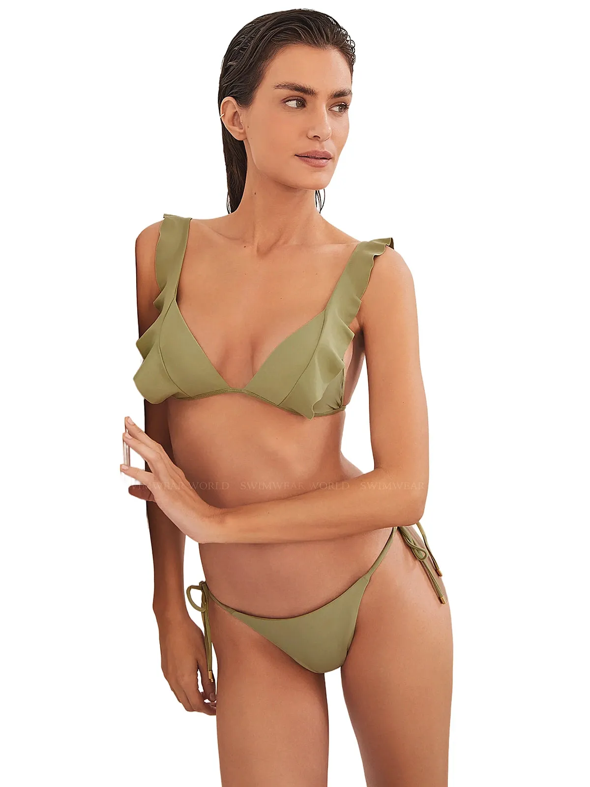 Chris Parallel Tri-Tie Side Bikini ::RET