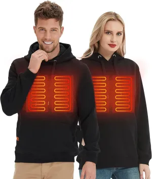 Christianart Heated Hoodie Unisex, Gerbing 7V Battery Heated Hoodie Unisex – Electric Heat Sweatshirt, Heating Jacket for Motorcycle, Hunting, Camping.
