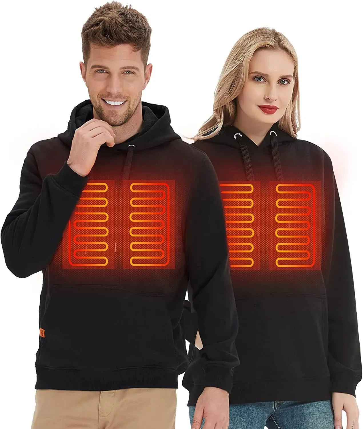 Christianart Heated Hoodie Unisex, Gerbing 7V Battery Heated Hoodie Unisex – Electric Heat Sweatshirt, Heating Jacket for Motorcycle, Hunting, Camping.
