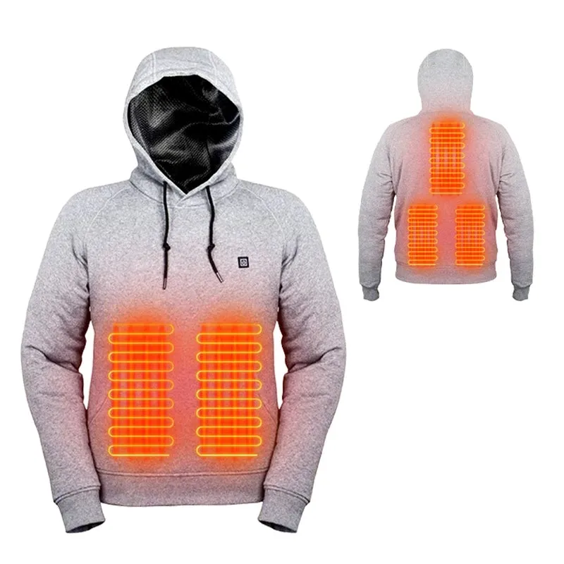 Christianart Heated Hoodie Unisex, Gerbing 7V Battery Heated Hoodie Unisex – Electric Heat Sweatshirt, Heating Jacket for Motorcycle, Hunting, Camping.