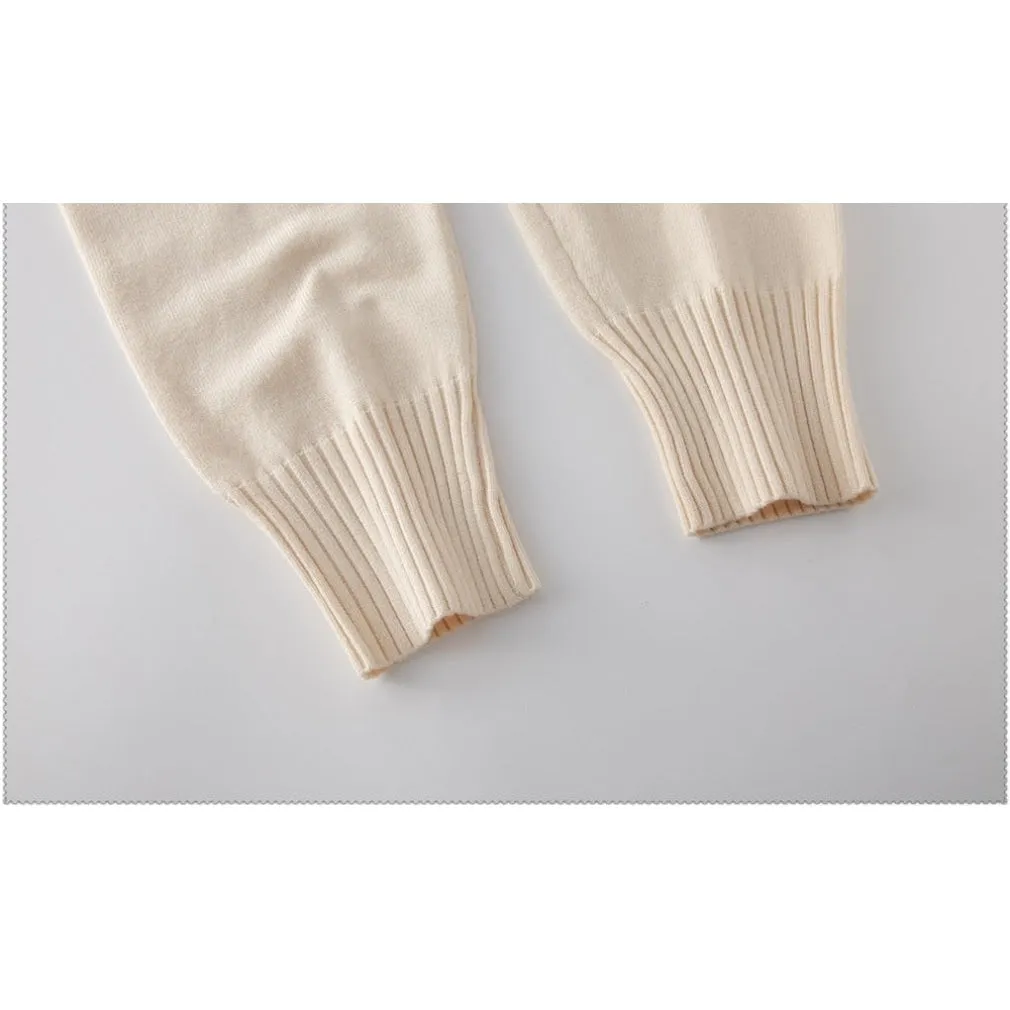 ContiNent 33 Autumn Winter Women's tracksuit Solid Color Striped Turtleneck Sweater and Elastic Trousers Suits Knitted Two Piece Set