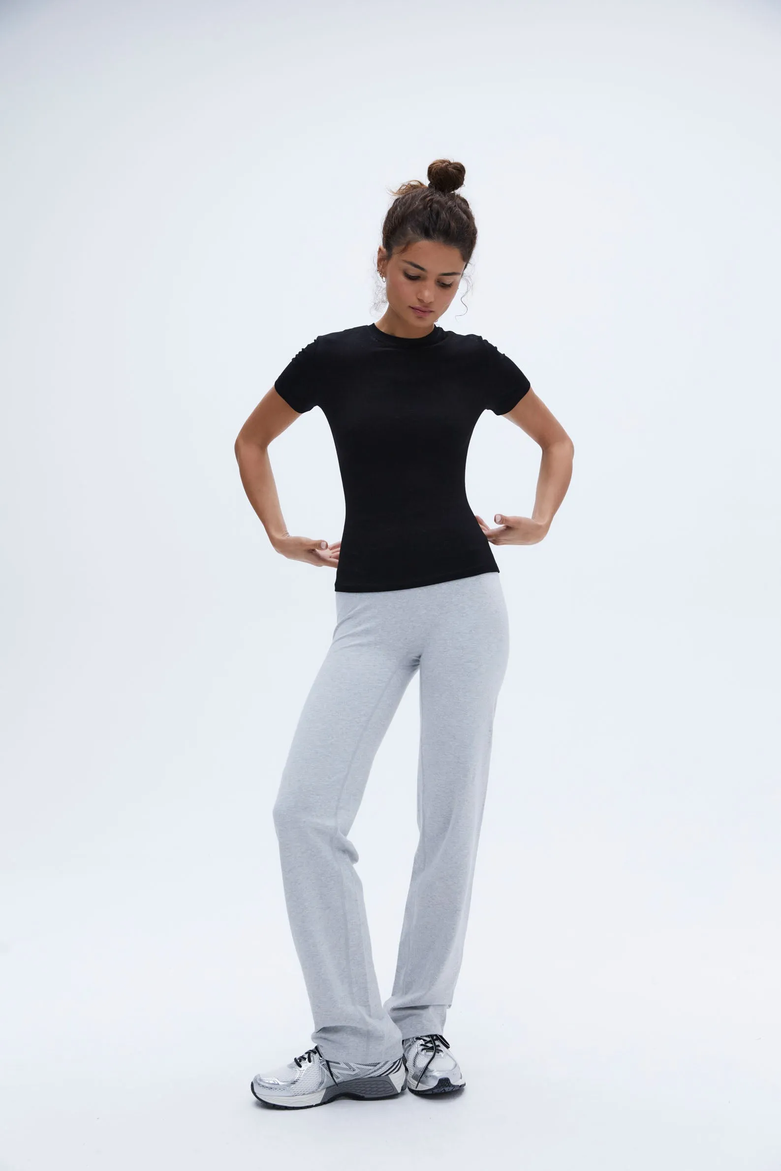 Cotton Yoga Pant - Grey Melange