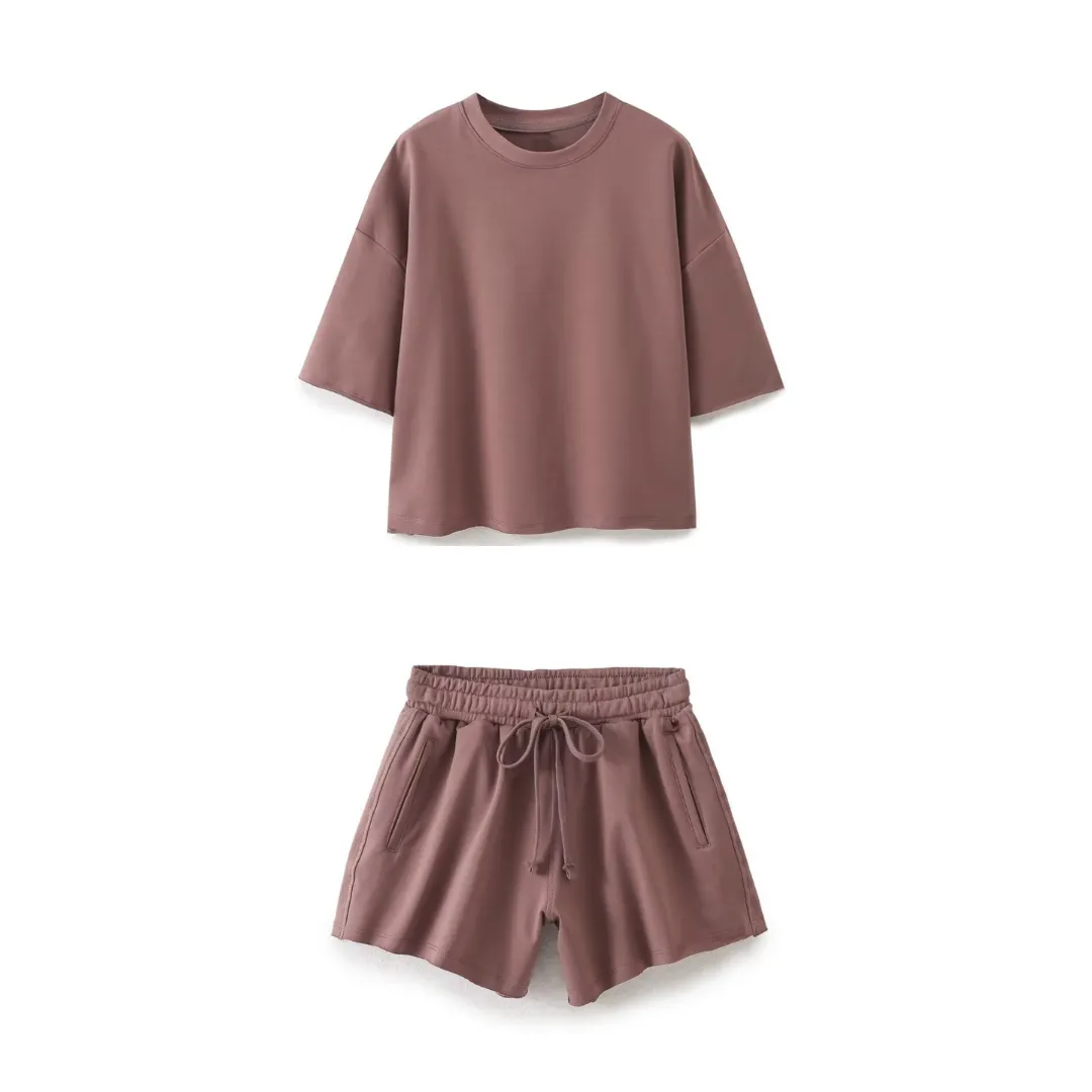 Crew Neck Tee and Matching Shorts