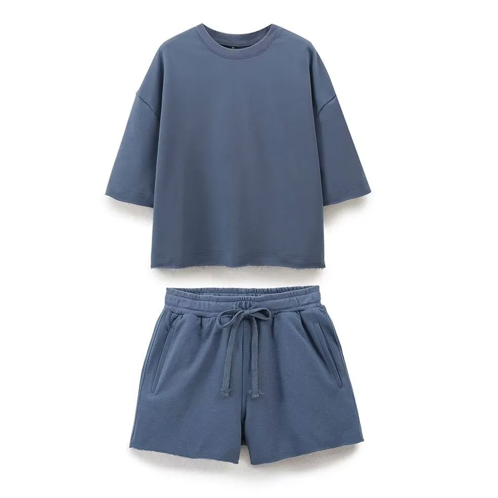 Crew Neck Tee and Matching Shorts