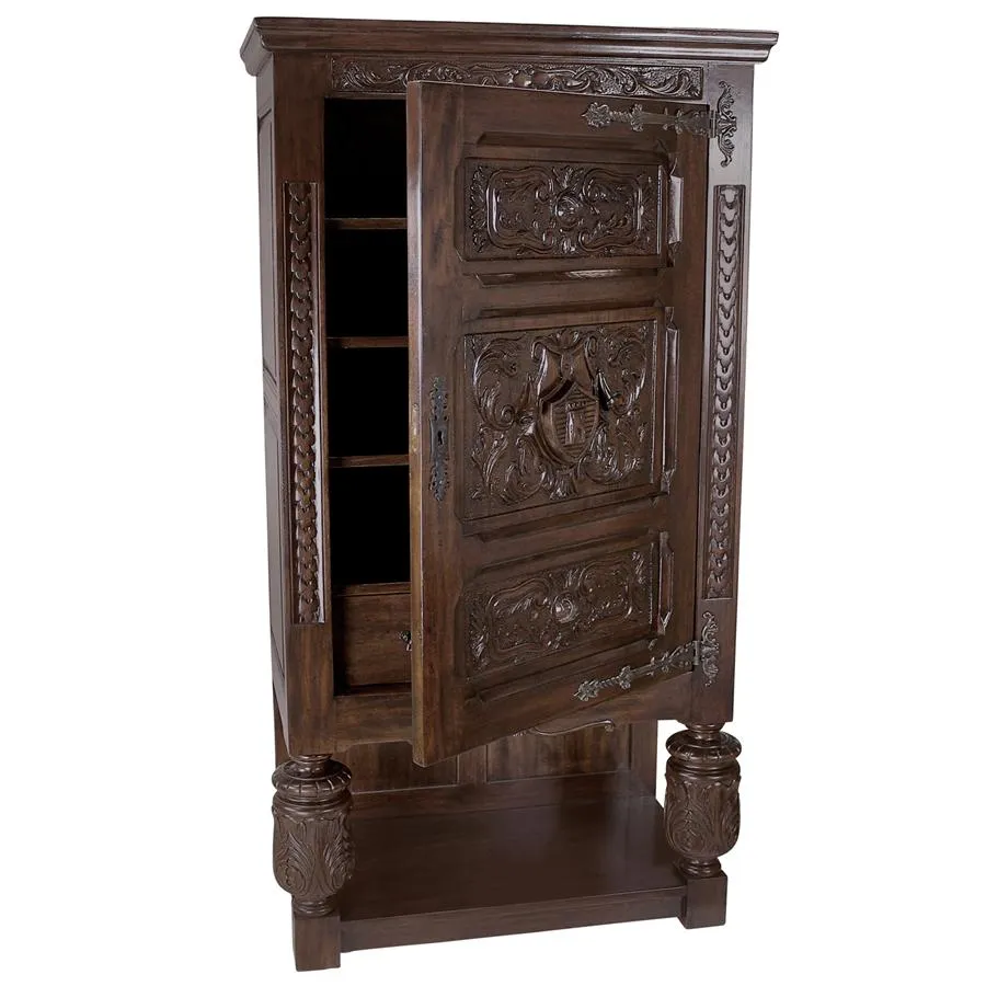 Design Toscano- Coat of Arms Gothic Revival Armoire
