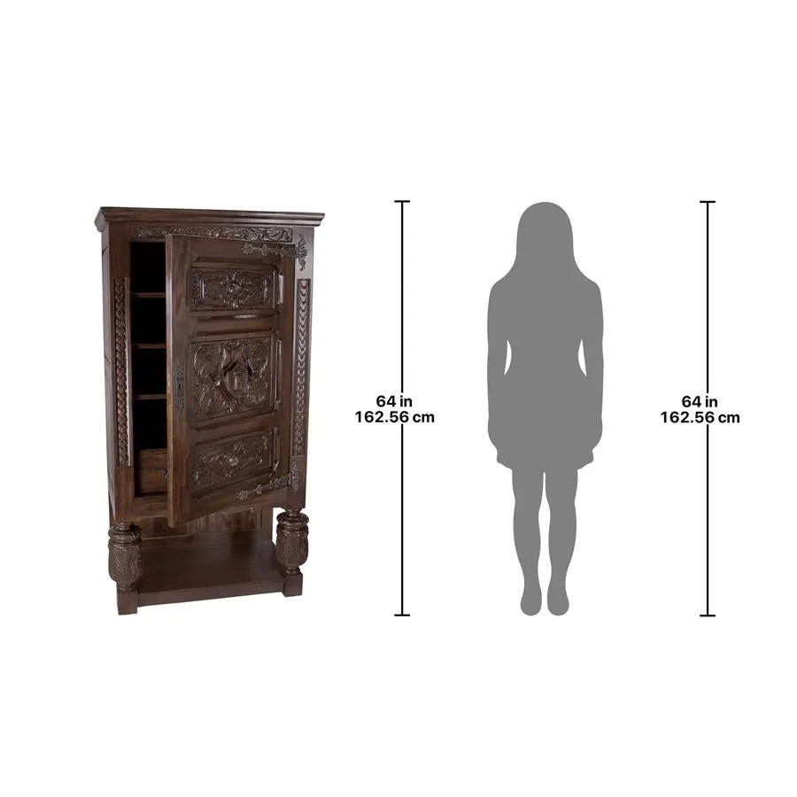 Design Toscano- Coat of Arms Gothic Revival Armoire
