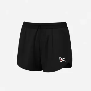 District Vision Womens Vedana Split Shorts - Black