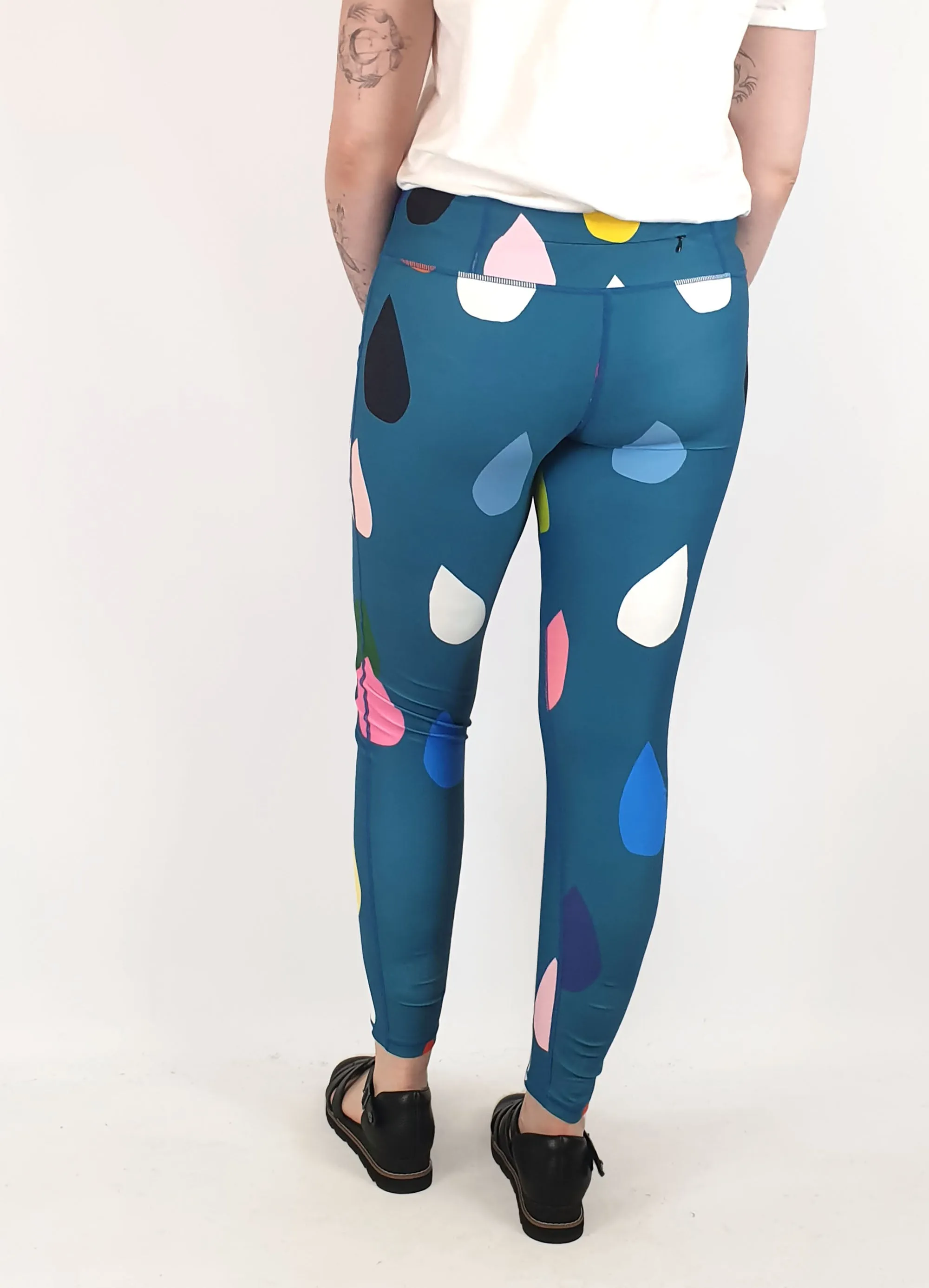 Doops unique print yoga pants medium