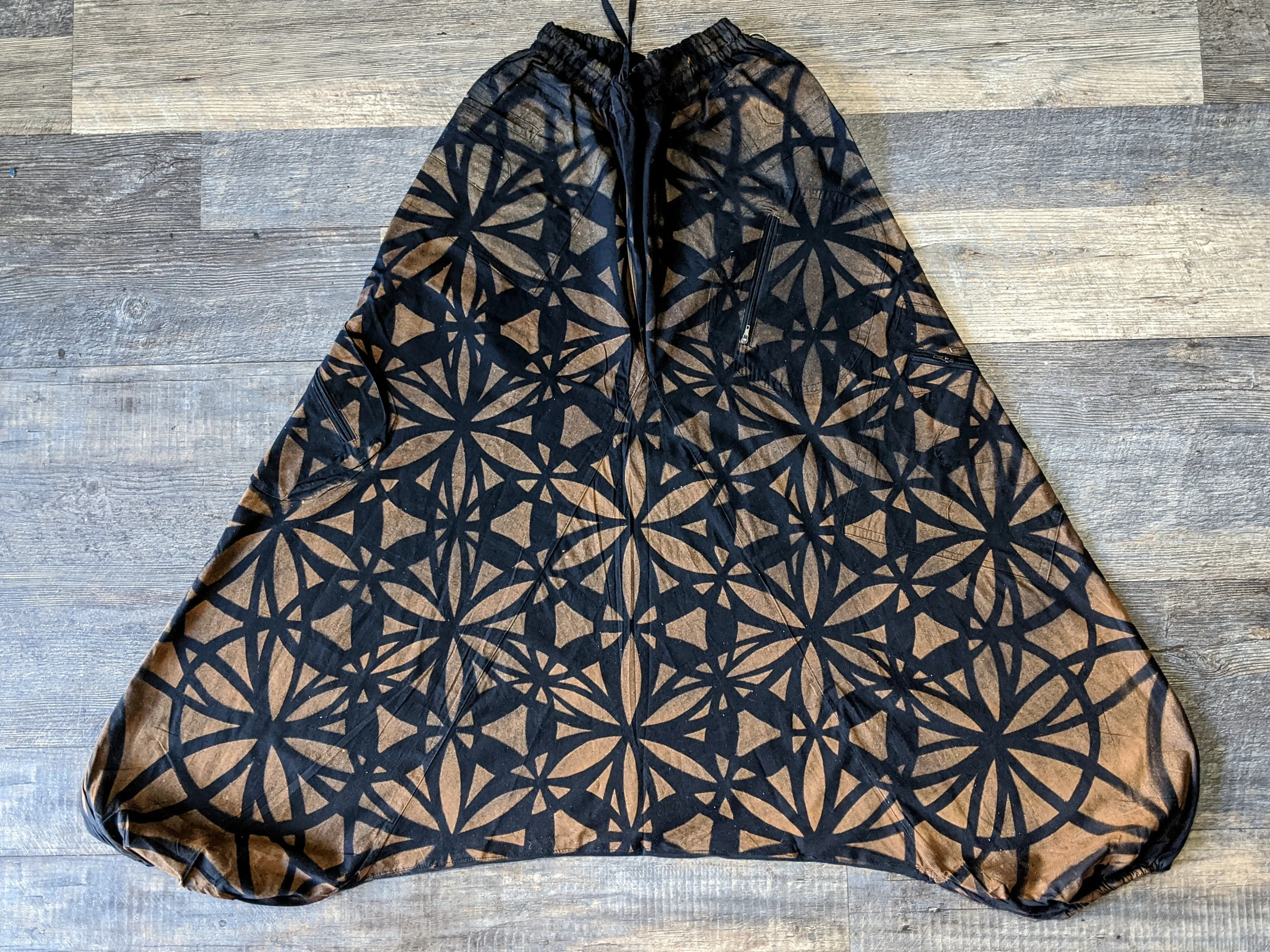 Double Flower of Life Harem Pants