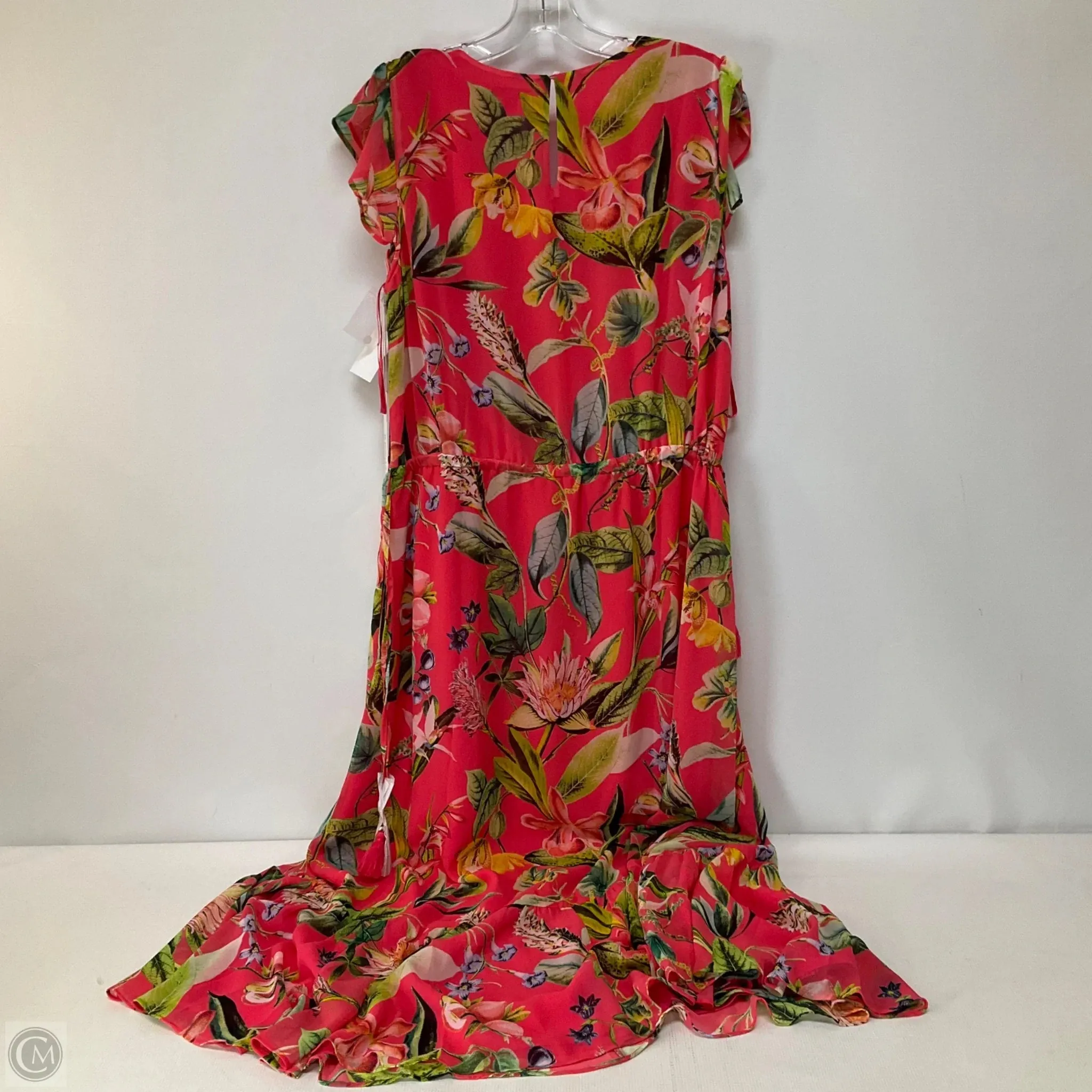 Dress Casual Maxi By Chicos In Floral Print, Size: L