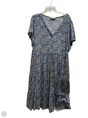 Dress Casual Maxi By Sonoma In Blue, Size: 2x